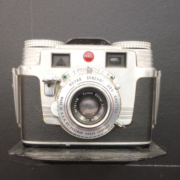 Vintage Kodak Synchro 300 Camera - Black and Gray - UNTESTED